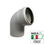 Коліно Ø 58х87° для безшумної каналізації Valsir Італія