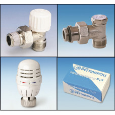 Термопара 1/2" Pettinaroli Італія (комплект для під'єднання радіатора) під металопластик