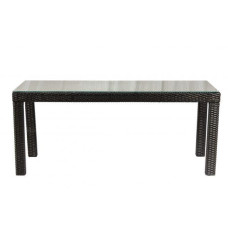 Стіл із ротангу Каліфорнія, антрацит 160*90*73