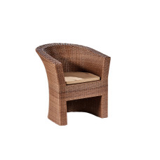 Крісло із штучного ротангу Родзинка, табако