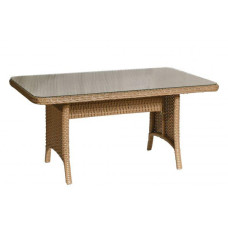 Стіл з ротангу Амелія бежевий, 154*95*71