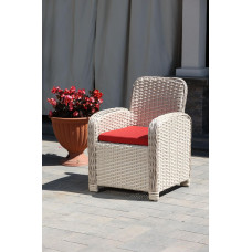 Крісло із штучного ротангу Амелія, айворі