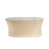 Стіл з ротангу Родзинка айворі, 98*52*44