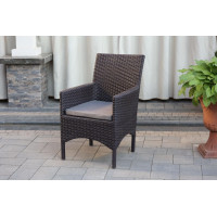 Крісло із штучного ротангу Монако, антрацит