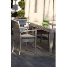 Крісло із штучного ротангу Класік, айворі