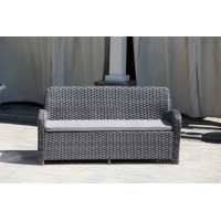 Диван з ротангу Амелія, антрацит