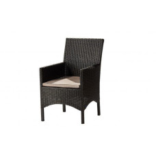 Крісло із штучного ротангу Монако, чорний