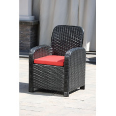 Крісло із штучного ротангу Амелія, чорний