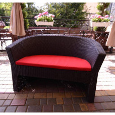 Диван із ротангу Родзинка, коричневий