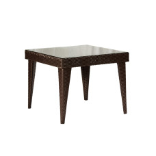 Стіл з ротангу Мокко Мідл, коричневий 120*90*73