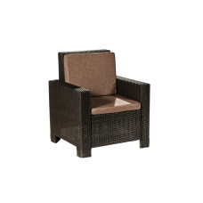 Крісло із штучного ротангу Мілан, коричневий