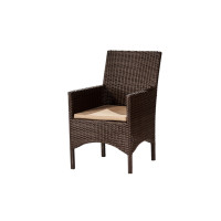 Крісло із штучного ротангу Монако, коричневий