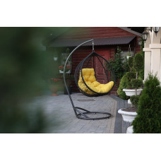 Крісло-гойдалка Кокон, чорний