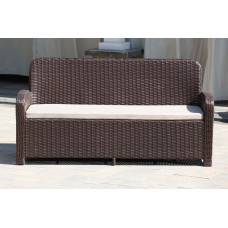 Диван з ротангу Амелія, коричневий