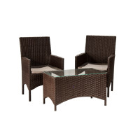 Садовий комплект Монако Твін, коричневий