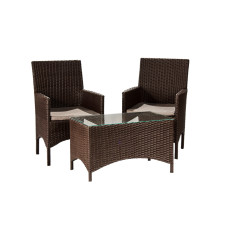 Садовий комплект Монако Твін, коричневий