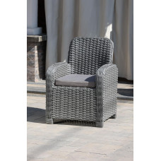 Крісло із штучного ротангу Амелія, сірий