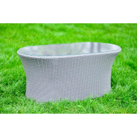 Стіл ротанговий Родзинка сірий, 98*52*44