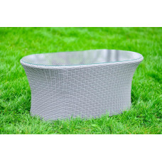 Стіл ротанговий Родзинка сірий, 98*52*44