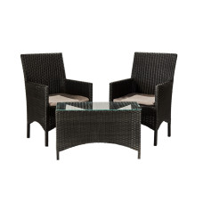 Садовий комплект Монако Твін, чорний