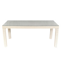 Стіл з ротангу Каліфорнія Максі айворі, 200*90*73