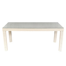 Стіл з ротангу Каліфорнія Максі айворі, 200*90*73