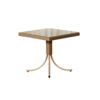 Стіл з ротангу Меріленд ,бежевий 80*80*75