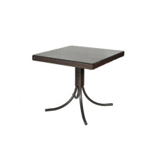 Стіл з ротангу Меріленд, коричневий 80*80*75