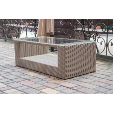 Стіл із ротангу Ріо бежево-коричневий, 70*48*47