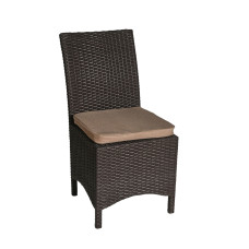 Стілець із штучного ротангу Грація, коричневий