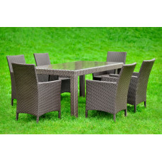 Комплект меблів Монако, бежево-коричневий