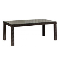 Стіл з ротангу Каліфорнія Максі антрацит, 200**90*73