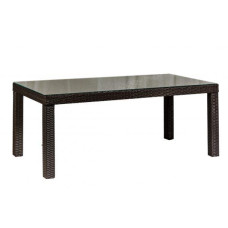 Стіл з ротангу Каліфорнія Максі антрацит, 200**90*73