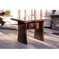 Стіл із ротангу Рондо коричневий, 110*80*75