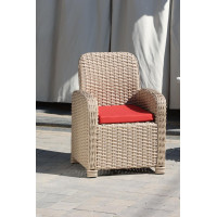 Крісло із штучного ротангу Амелія, бежевий