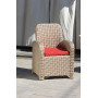 Крісло із штучного ротангу Амелія, бежевий