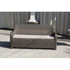 Диван з ротангу Амелія, мигдаль