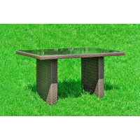 Стіл з ротангу Грація Міні коричневий, 120*60*65