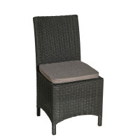 Стілець із штучного ротангу Грація, антрацит