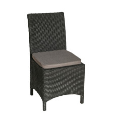 Стілець із штучного ротангу Грація, антрацит