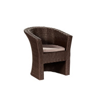 Крісло із штучного ротангу Родзинка, коричневий