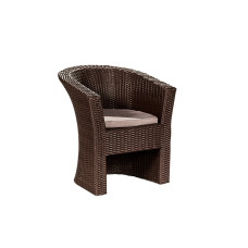 Крісло із штучного ротангу Родзинка, коричневий