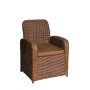 Крісло із штучного ротангу Амелія, табако
