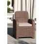 Крісло із штучного ротангу Амелія, табако
