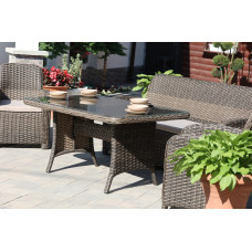 Стіл з ротангу Амелія мигдаль, 154*95*71