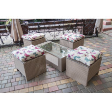 Комплект меблів Ріо, коричнево-бежевий