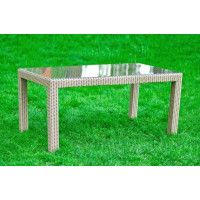 Стіл з ротангу Сафо бежево-коричневий 160*90*77