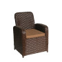 Крісло із штучного ротангу Амелія, коричневий