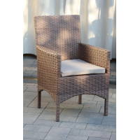 Крісло із штучного ротангу Монако, табако