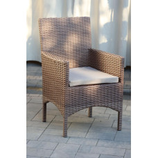 Крісло із штучного ротангу Монако, табако